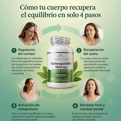 🌿🌿ASHWAGANDHA 🌿🌿Equilibra tu Cortisol y Recupera tu  cuerpo con Calma Interior