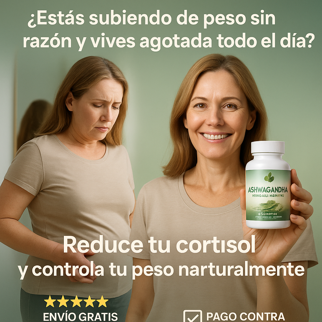 🌿🌿ASHWAGANDHA 🌿🌿Equilibra tu Cortisol y Recupera tu  cuerpo con Calma Interior