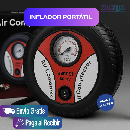 INFLADOR PORTATIL |Independencia en tus manos Compresor portátil